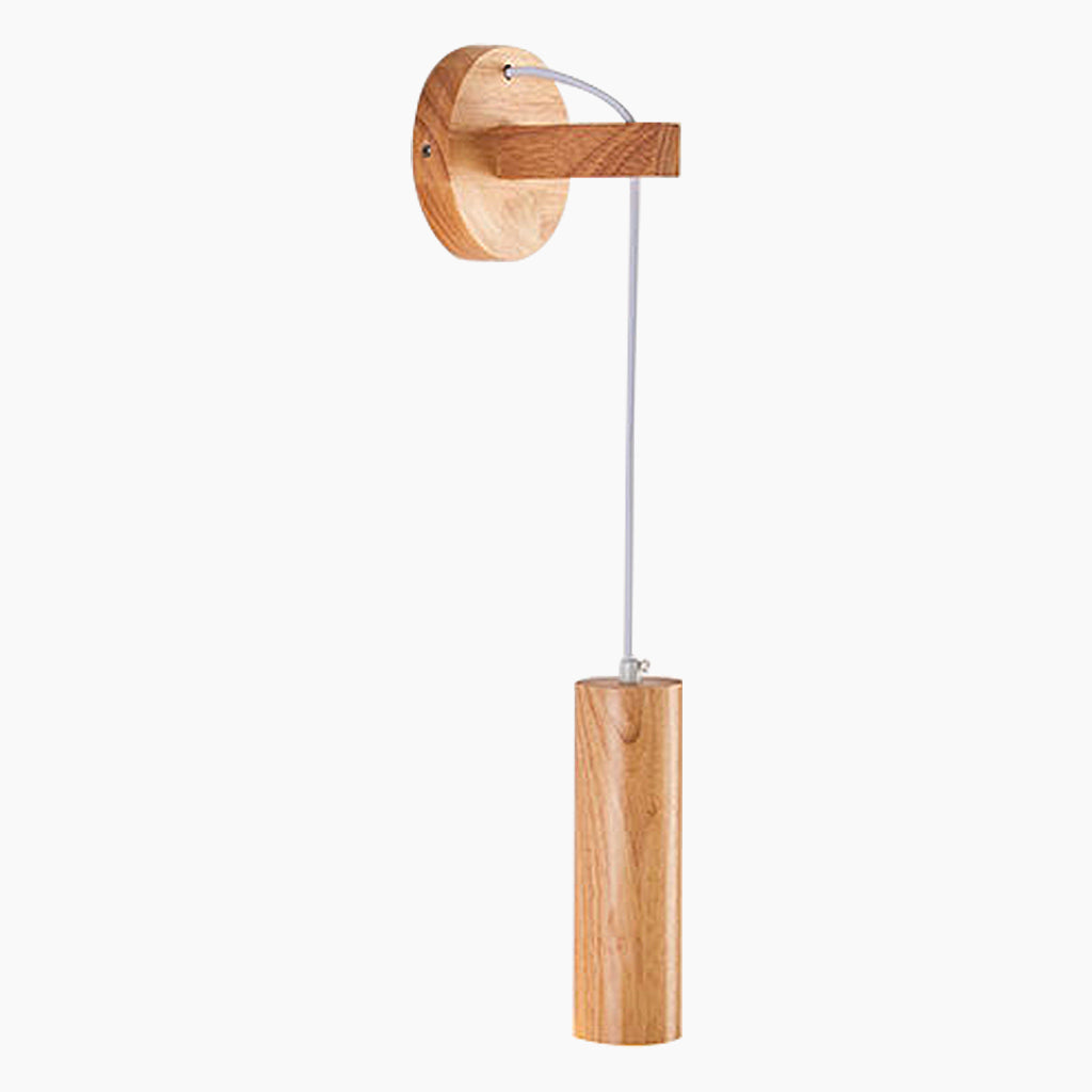 NatureGlow Wandlamp - Minimalistisch Ontwerp met Houten Accenten