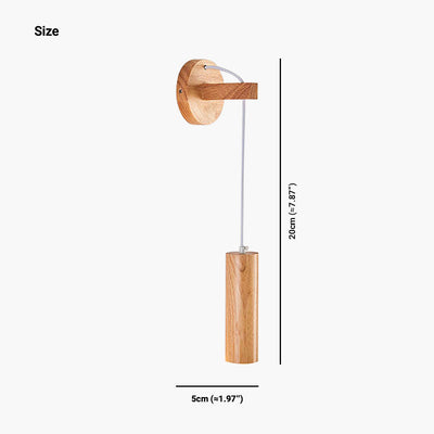 NatureGlow Wandleuchte – Minimalistisches Design mit Holzakzenten