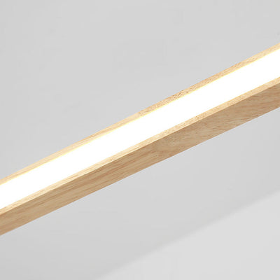 OvalLine Hängelampe – Minimalistisches ovales LED-Design aus Holz für Esszimmer und Küche