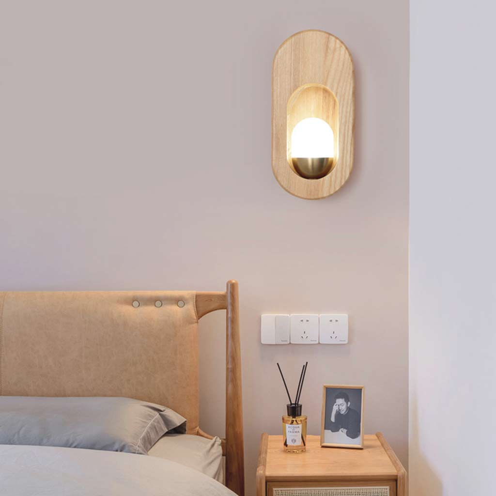 NordicLicht | Moderne Houten Wandlamp voor Nachtkastjes & Hallen