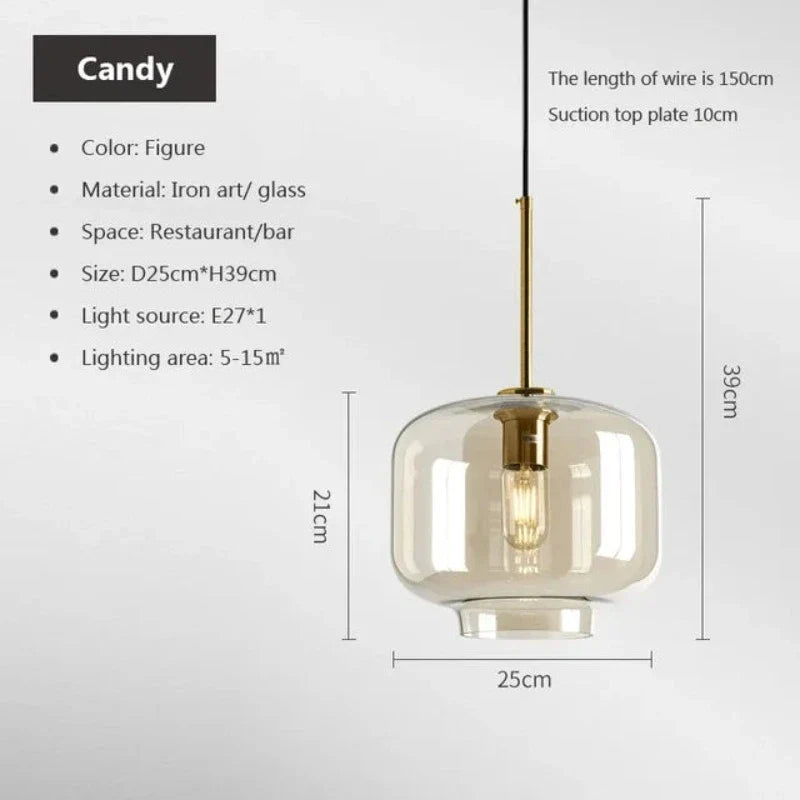 LoftLicht | Hängelampe aus skandinavischem Loft-Glas