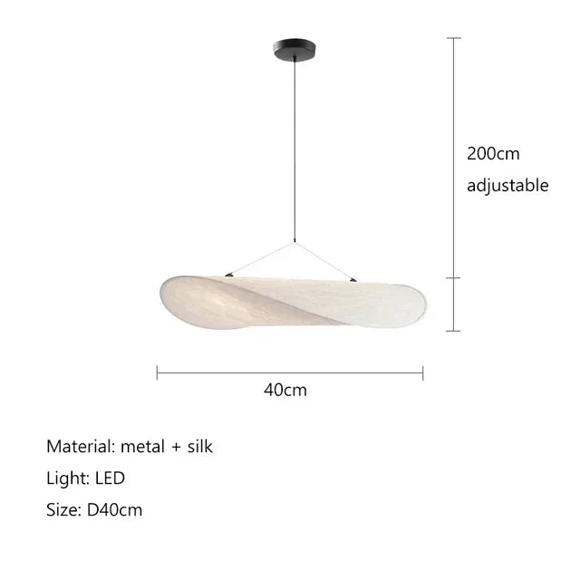 Seidenwellen | Handgefertigtes Lampendesign