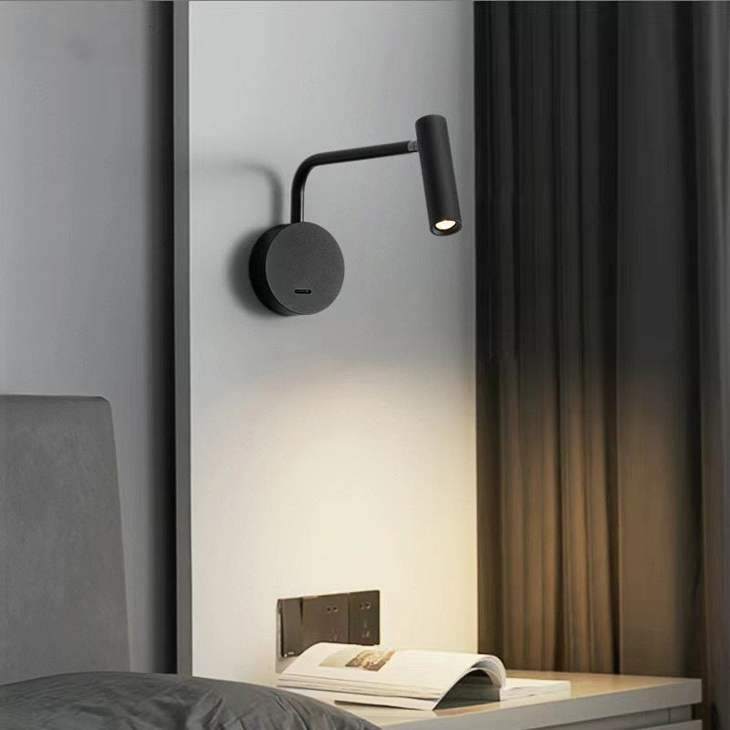 LuxeGloed Moderne LED Wandlamp - Strak Zwart-Wit Design voor Woonkamer