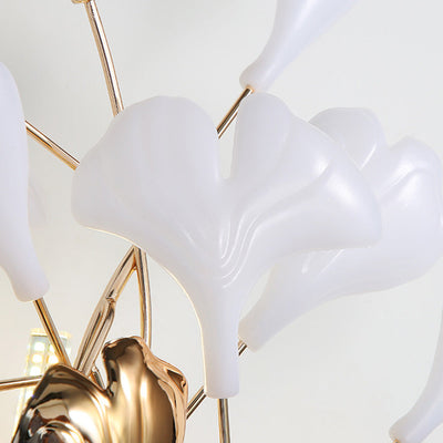 LuxeGloed LED Wandlamp - Elegante Witte en Gouden Afwerking voor Slaapkamer/Woonkamer