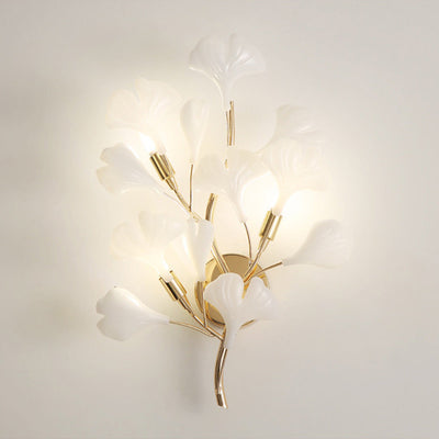 LuxeGloed LED Wandlamp - Elegante Witte en Gouden Afwerking voor Slaapkamer/Woonkamer