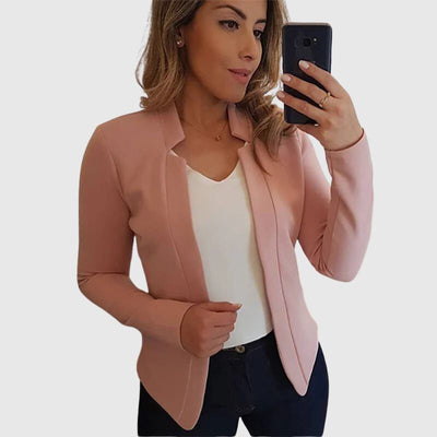 Effen Blazer met Open Voorkant | Marielle