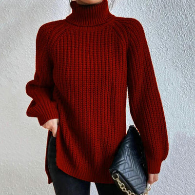 Eleganter Rollkragenpullover aus Baumwolle für Damen | Sofia