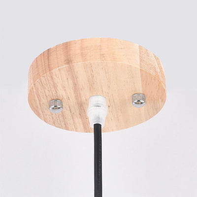 ZenLicht Hanglamp – Nostalgische Japanse Basswood Plafondlamp voor Eetkamers en Bars