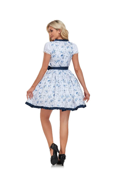 Authentisches kariertes Dirndl-Kostümkleid für das Oktoberfest | Traditionell und stilvoll