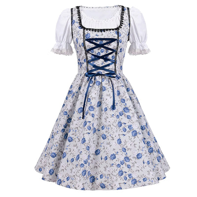 Spitzen-Oktoberfestkleid mit Schürze | Amelina