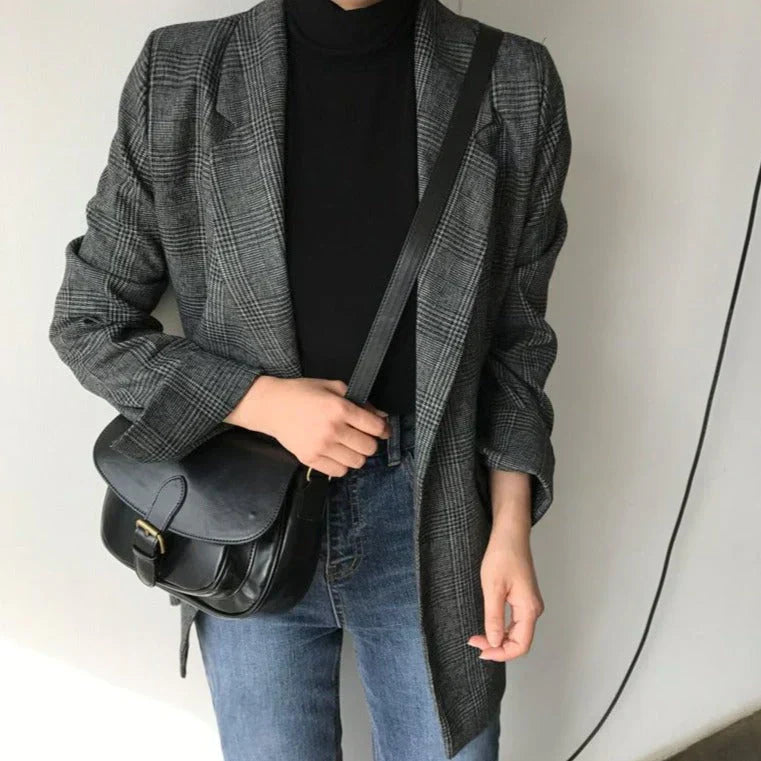 Blazer mit karierter Jacke | Emilia