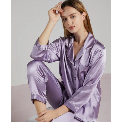 Luxuriöser Pyjama aus 100 % Seide für Damen | Vivienne