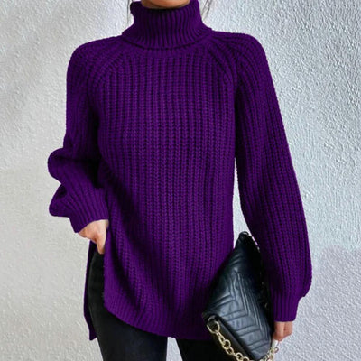 Eleganter Rollkragenpullover aus Baumwolle für Damen | Sofia