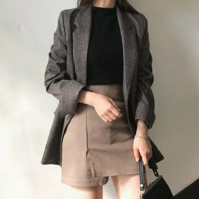 Blazer mit karierter Jacke | Emilia