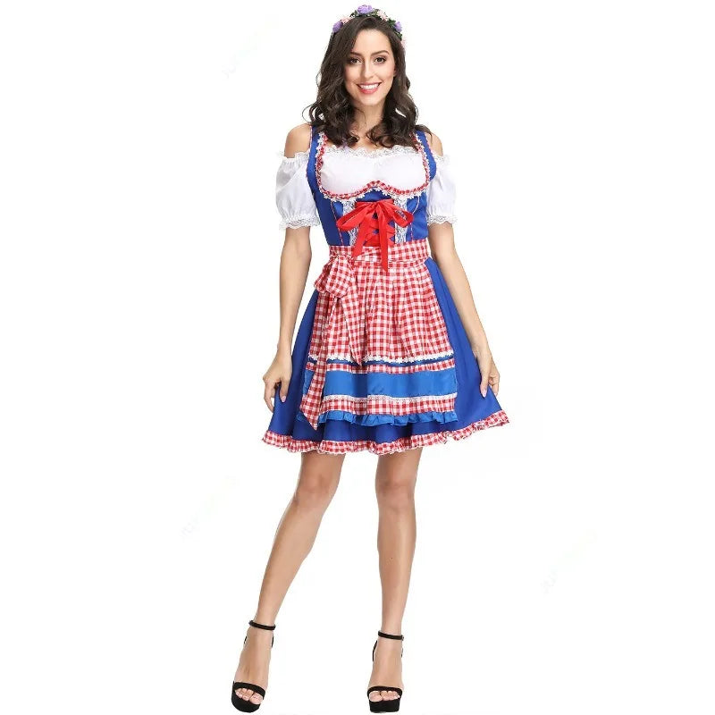 Anmutiges karnevalsblaues Outfit für das Oktoberfest | Majoran