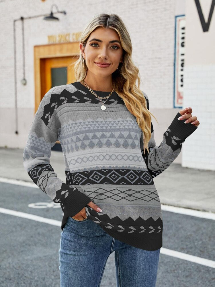 Damenpullover mit Muster | Valentina