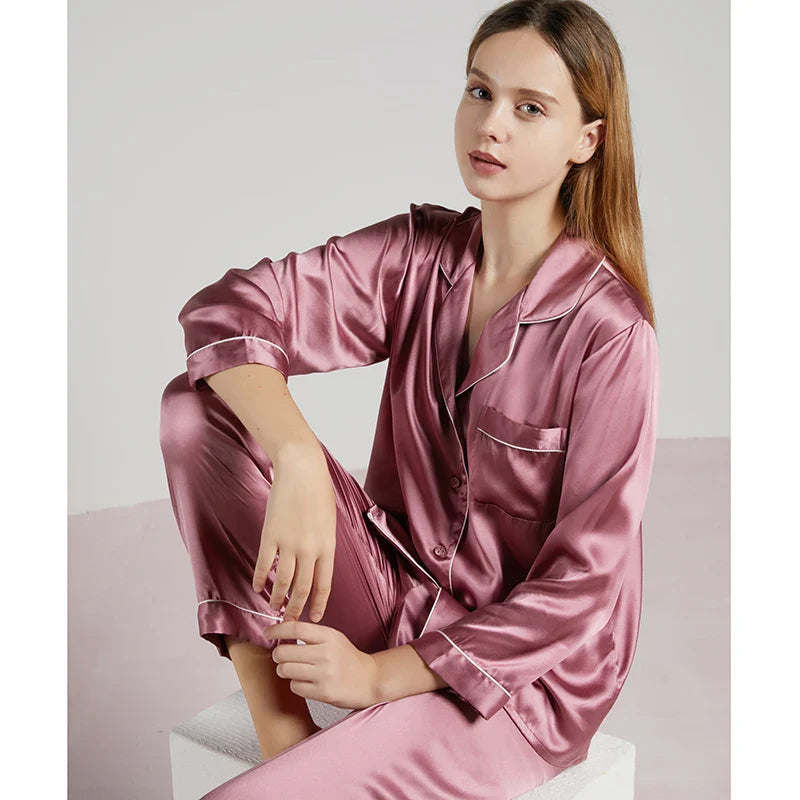 Luxuriöser Pyjama aus 100 % Seide für Damen | Vivienne