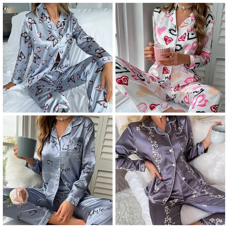 Zijden Satijnen Pyjama voor Dames | Amélie