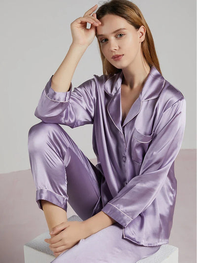 Luxuriöser Pyjama aus 100 % Seide für Damen | Vivienne