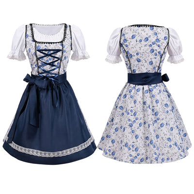 Spitzen-Oktoberfestkleid mit Schürze | Amelina