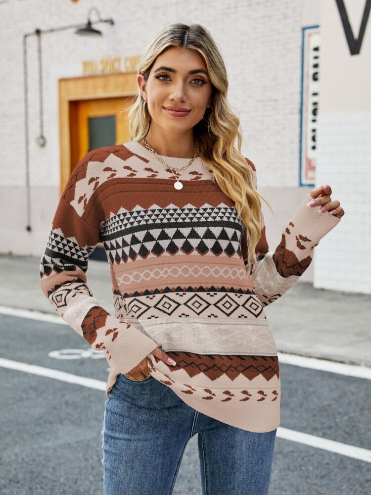 Damenpullover mit Muster | Valentina