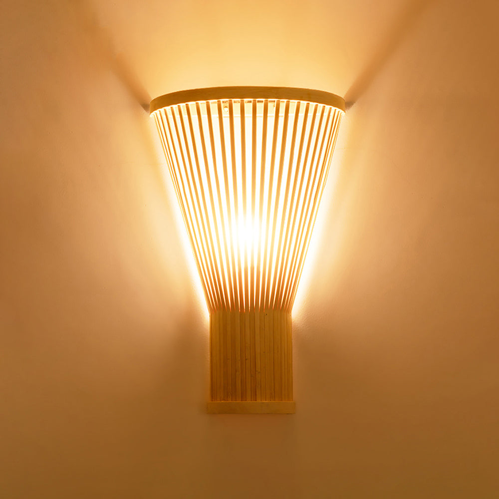 RattanLicht LED Wandlamp voor Binnentrappen en Woonkamers