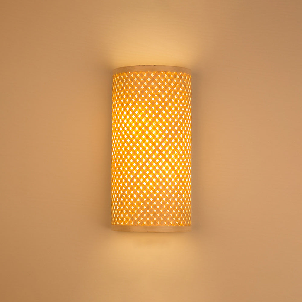 RattanLicht LED Wandlamp voor Binnentrappen en Woonkamers