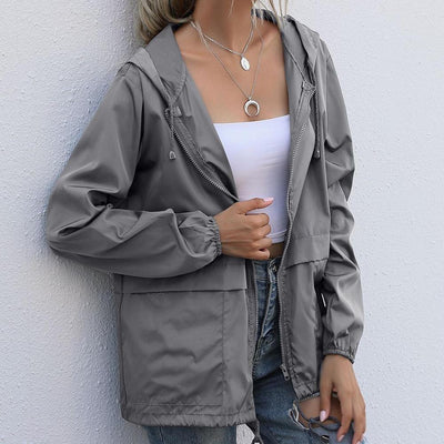 Winddichte Sommerjacke mit Kapuze | Offizier