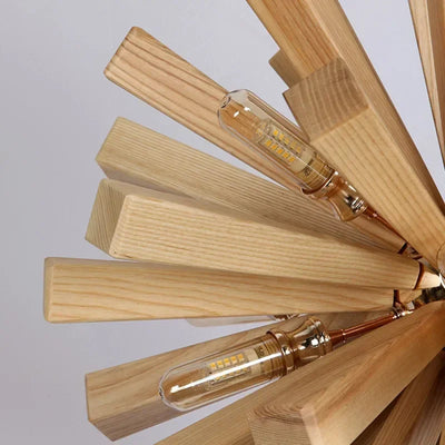 DandelionLicht | Elegante Hängelampe aus Holz