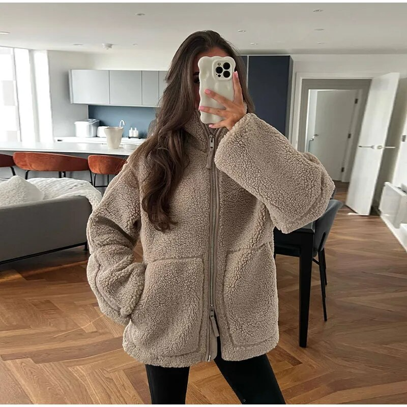 Oversized Warme Jas voor Dames | Luna