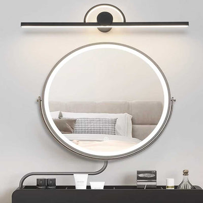 LuxeLine Minimalistische LED Wandlamp voor Foto's - Zwarte Lineaire Balk