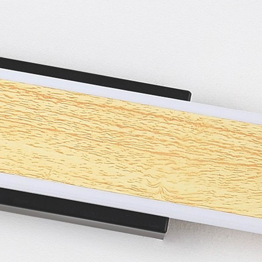 LiniGlow Wandleuchte – minimalistische LED-Spiegelbeleuchtung mit Holzoberfläche