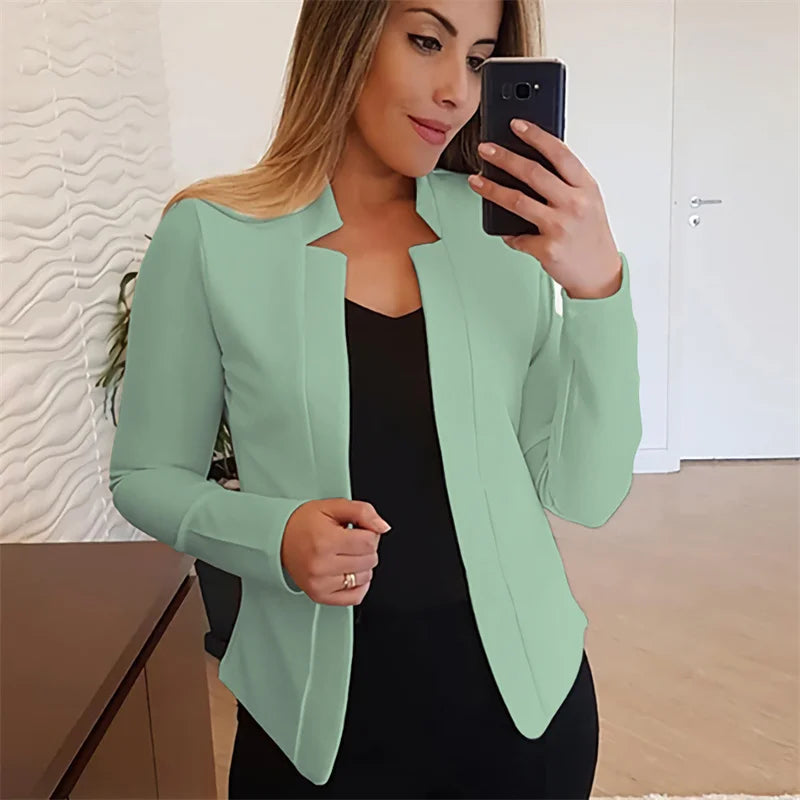 Schlichter Blazer mit offener Vorderseite | Marielle