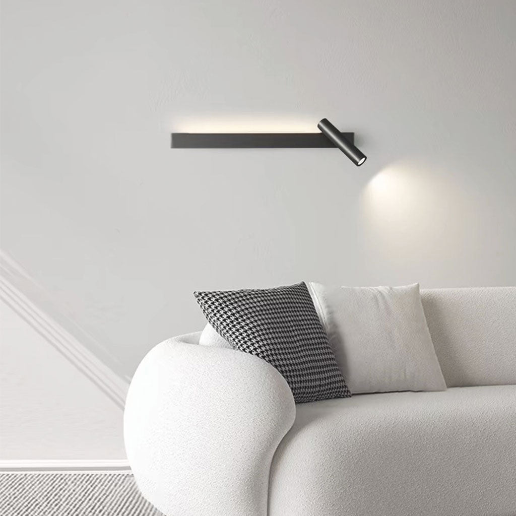 LuxeLicht Minimalistische LED Wandspot in Zwart en Goud