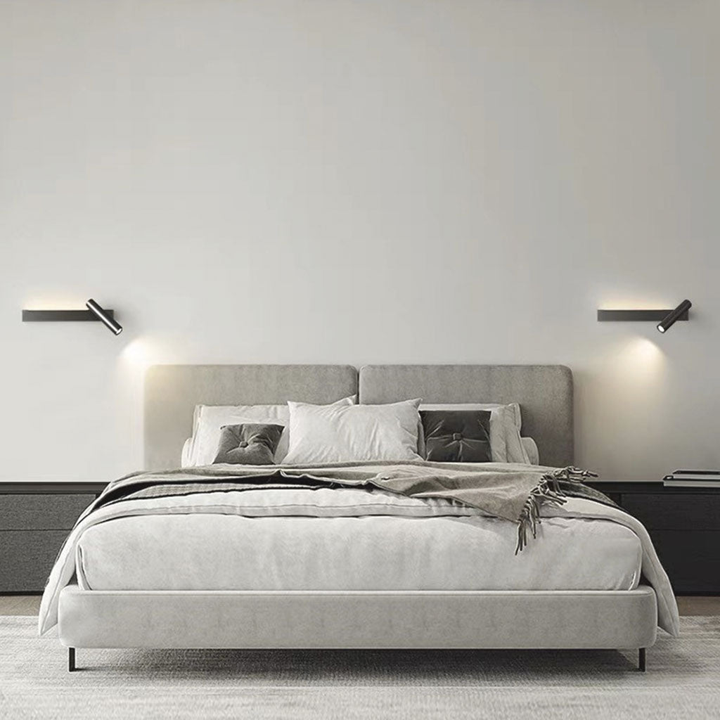 LuxeLicht Minimalistische LED Wandspot in Zwart en Goud