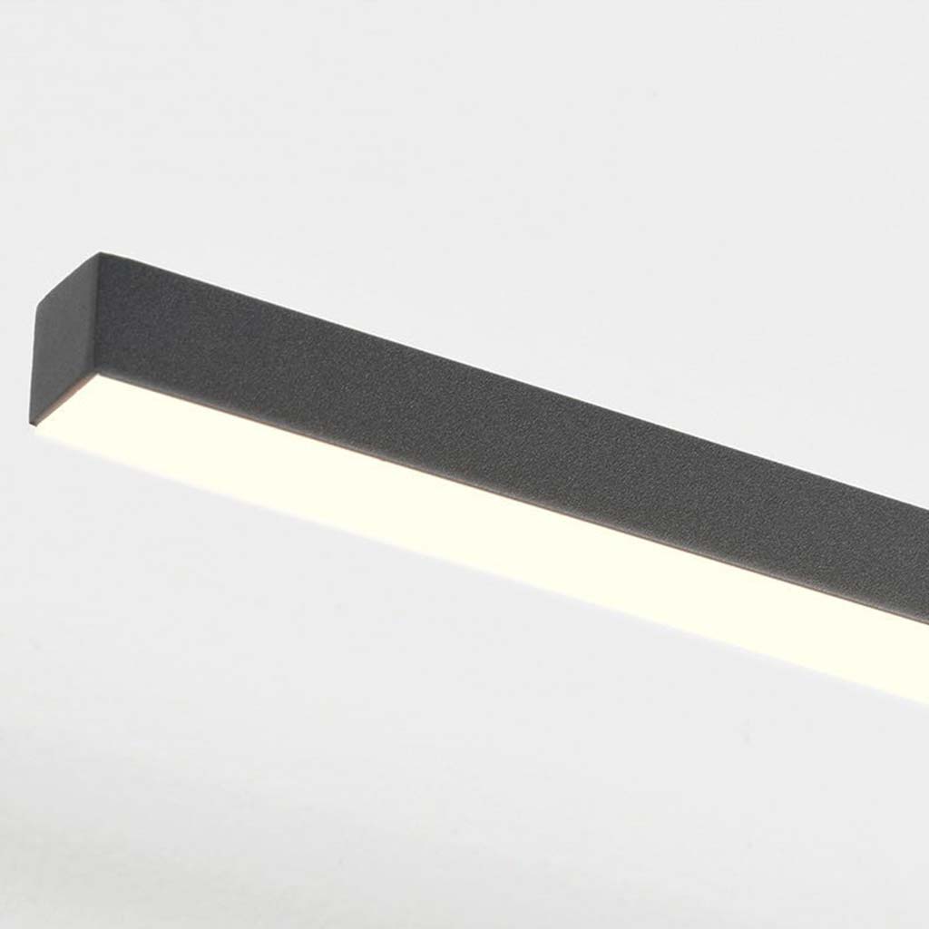 LuxeLine Minimalistische LED Wandlamp voor Foto's - Zwarte Lineaire Balk