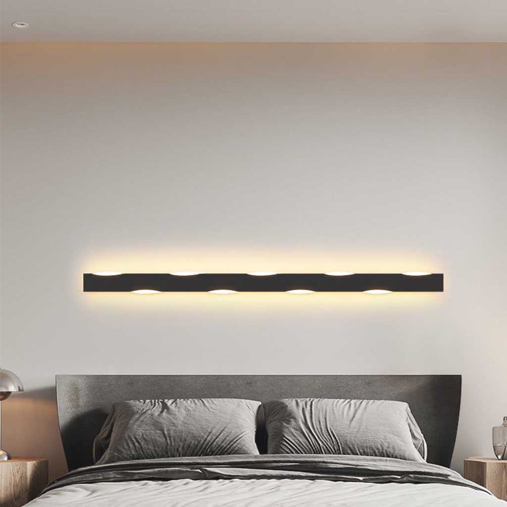 NordicWave Linear LED Wandlamp - IJzer en Acryl Design