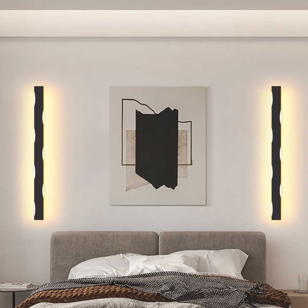 NordicWave Linear LED Wandlamp - IJzer en Acryl Design