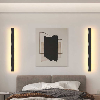 NordicWave Lineare LED-Wandleuchte – Design aus Eisen und Acryl