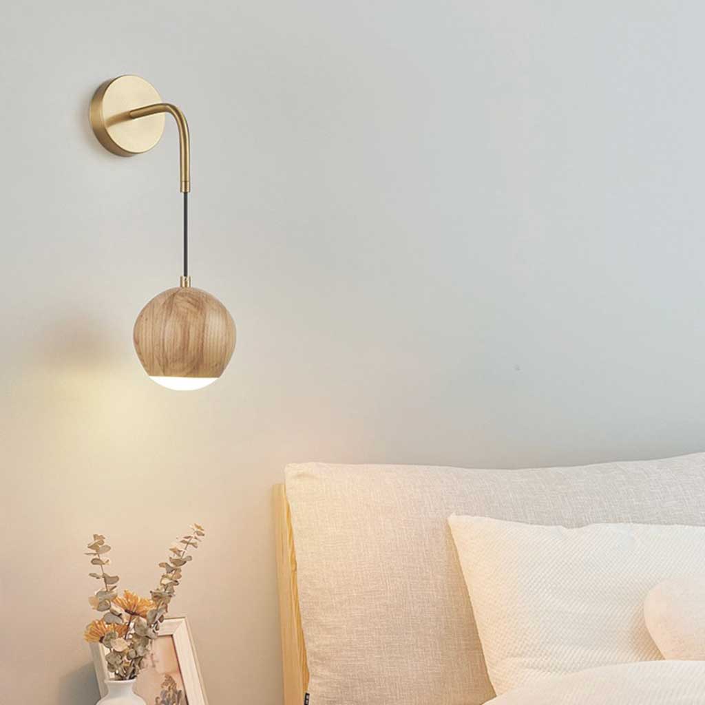 LumiSphere | Unieke Houten LED Hanglamp met Bolvorm