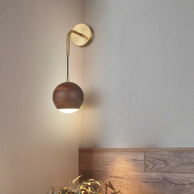 LumiSphere | Unieke Houten LED Hanglamp met Bolvorm