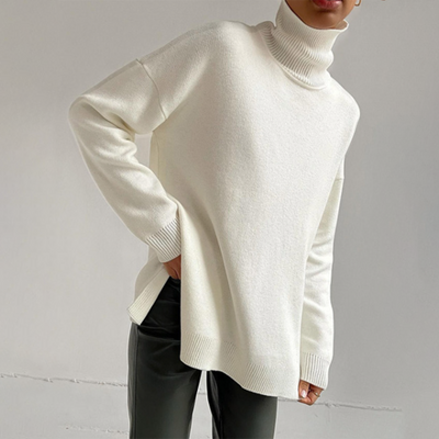 Seitlich geteilter Pullover für Damen | Celina