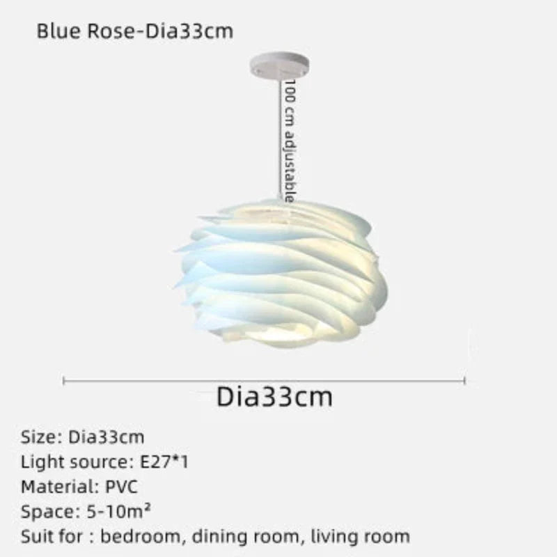 KristalBloesem | Deckenleuchte mit Rosenkranz-Design