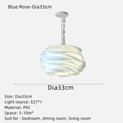 KristalBloesem | Deckenleuchte mit Rosenkranz-Design