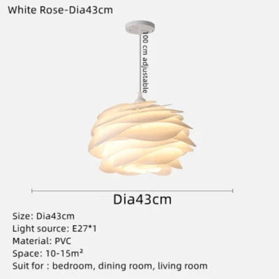 KristalBloesem | Deckenleuchte mit Rosenkranz-Design