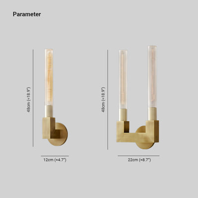 NoordElegantie - Wandlamp van Metaal en Glas voor Woonkamer en Slaapkamer