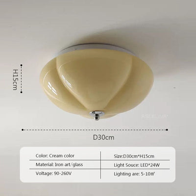 RetroGlanz - Pompoen Blendend Glas Lamp