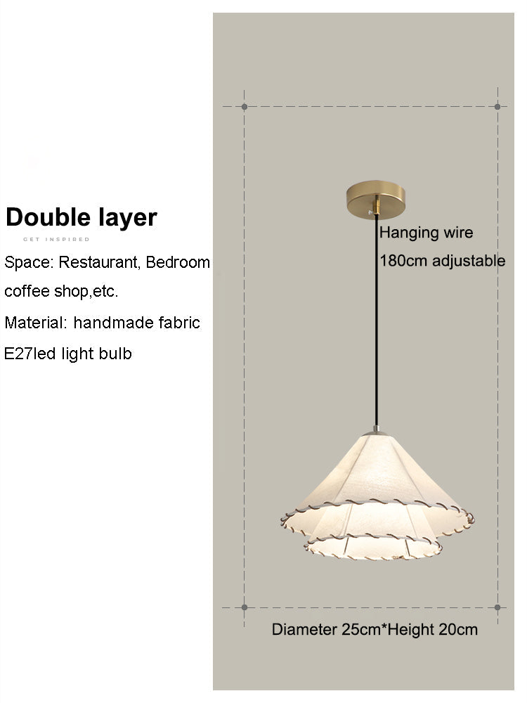 LeuchtPracht - Stof LED Hanglamp