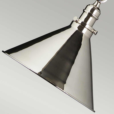 LuxeSchijn – Elegante Wandleuchte mit 1 Lichtpunkt in poliertem Nickel