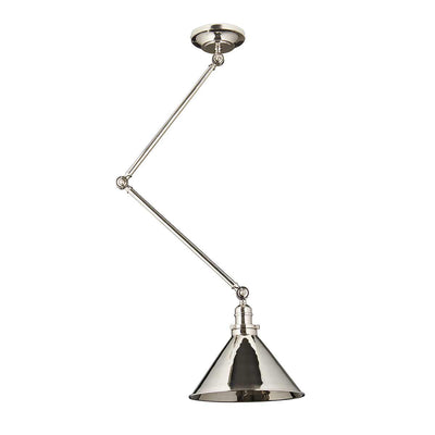 LuxeSchijn - Elegante Wandlamp met 1 Lichtpunt in Gepolijst Nikkel